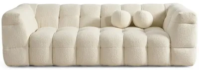 Immagine prodotto di Divano a tre posti, color beige, per soggiorno, design moderno, comodo e confortevole