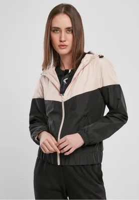 Obrázek produktu pro Dámská větrovka Urban Classics Ladies Arrow Windbreaker lightpink/black - L