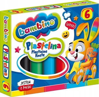 Zdjęcie produktu dla Plastelina Bambino 6 kolorów