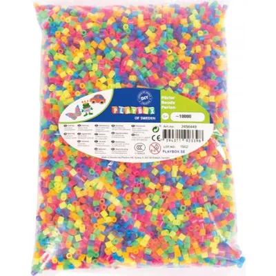Obrázek produktu pro PLAYBOX Zažehlovací korálky - neonové 10000ks