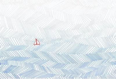 Produktbild von Tadessi Fototapete | Meer | 4.00 m x 2.70 m | Blau | Weiß | Wandbild | Digitaldruck
