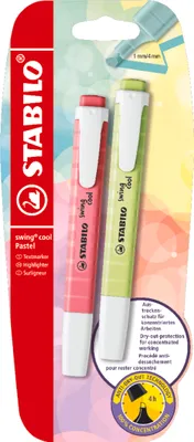 Immagine prodotto di Evidenziatore in stick. SWING COOl Pastello Ed Rosa Verde