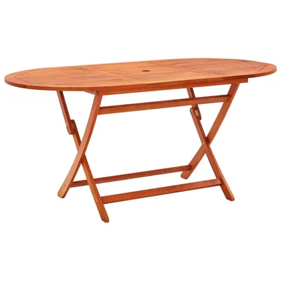 Produktbild von Gartentisch klappbar aus Eukalyptus 160 x 75 x 85 cm