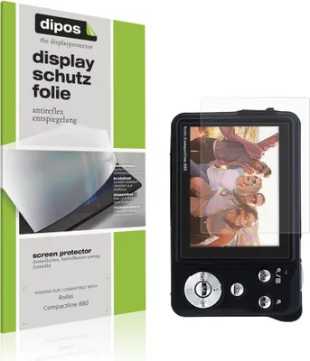 Produktbild von 4x Schutzfolie für Rollei Compactline 880 matt Displayschutzfolie Folie Display Schutz dipos