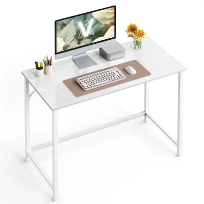 Produktbild von VASAGLE Schreibtisch Computertisch 100 x 50 x 75 cm schmaler Bürotisch weiß