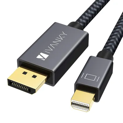 Zdjęcie produktu dla kabel iVANKY Mini DisplayPort do DisplayPort 4K 60Hz 1m szary