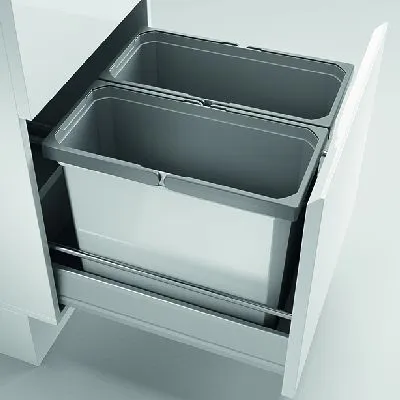 Produktbild von Naber Cox® Box 2T 450-2. Abfallsammler, hellgrau.  - Mülleimer