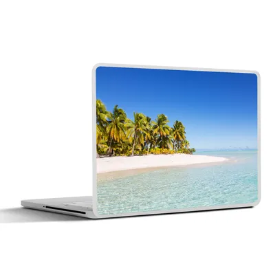 Produktbild von MuchoWow® Laptop Aufkleber Sticker Cover Meer - Insel - Palme 32.5x23.5 cm - Sticker für Laptop - Selbstklebend