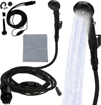 Produktbild von Tragbare Campingdusche Duschpumpe für Wandern im Freien Klettern Duschkopf 8877