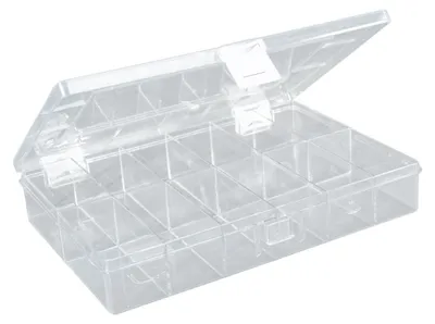 Obrázok produktu pre Krabica na drobný materiál PS, 0 priehradiek, číra