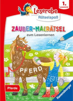 Image de Leserabe Rätselspaß - Zauber-Malrätsel zum Lesenlernen: Pferde (1. Lesestufe)