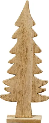 Image de Boltze Dekoaufsteller Kjell Tannenbaum Figur, Holz, Höhe 30 cm Weihnachtsdeko