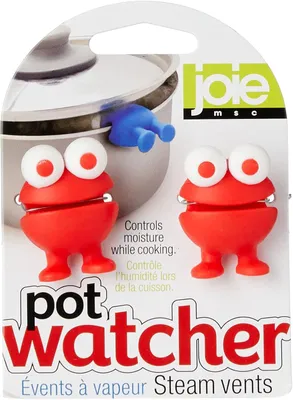 Produktbild von Joie Deckelhalter aus hitzebeständigem Silikon 2er Set | Topfdeckel-Halter | Pot Watcher | farblich sortiert