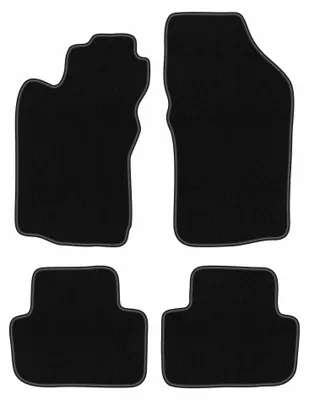 Produktbild von Velours-Fußmatten für Alfa Romeo GT 2003-2010 (Coupé) – 4-tlg, Schwarz, passgenau – Wielganizator BASIC