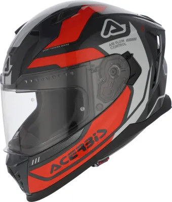 Produktbild von Integralhelm ACERBIS X-Way Graphic Orangegrau glänzendes Schwarz größe XL