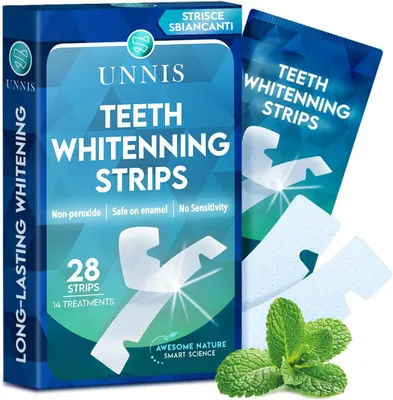 Obrázok produktu pre Teeth Whitening Strips, 28 pásikov, bez peroxidu, na bielenie zubov