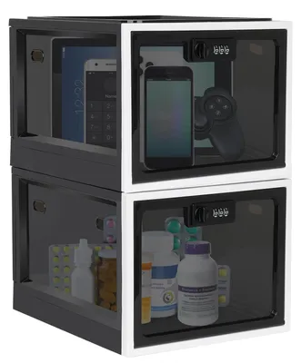 Image de Boîte verrouillable, boîte à médicaments, grande boîte verrouillable pour médicaments, aliments, rangement pour téléphones portables