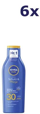 Immagine prodotto di 6 confezioni di NIVEA SUN Protect & Hydrate 250 ml, latte solare SPF 30