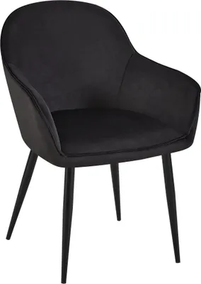 Produktbild von CLP Esszimmerstuhl Boise Samt schwarz