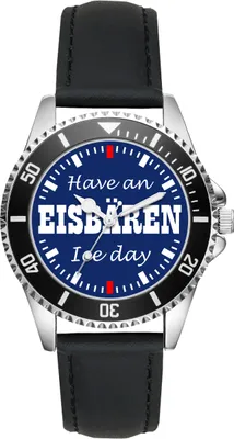 Produktbild von KIESENBERG Herrenuhr Armbanduhr Eisbären Have an Ice Day Berlin Geschenk Fan Artikel Zubehör Fanartikel Analog Quartz Uhr L-20333