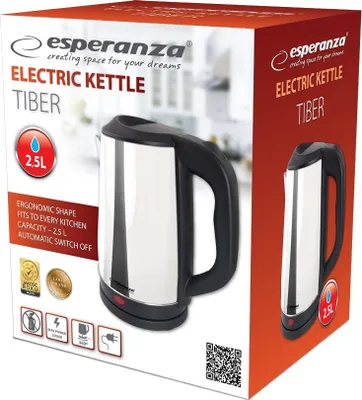 Produktbild von Esperanza EKK036X Wasserkocher 2 5 L 2200 W Inox