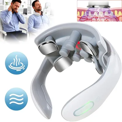 Produktbild von Nackenmassagegerät mit Wärme, Massagegerät Nacken, Gegen Nackenschmerzen & Muskelverspannungen