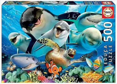 Zdjęcie produktu dla Educa Underwater Selfies, 500 szt., Pod wod, 10 lat(a)