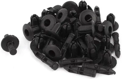 Immagine prodotto di Clip per pannelli in plastica nera da 7 mm, 25 pezzi, fissaggio con chiodi
