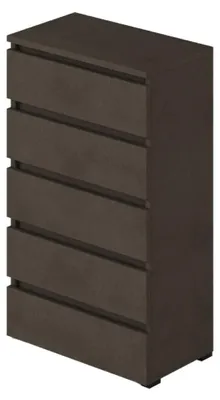 Produktbild von Kommode mit 5 Schubladen Gelb 75 x 40 x 127 cm
