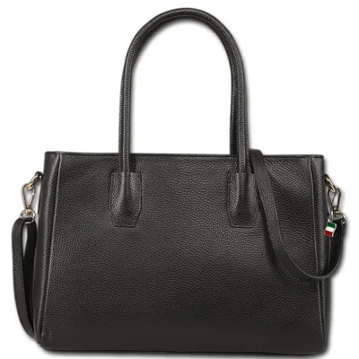 Produktbild von Florence Tasche Handtasche Damen aus Leder schwarz 35x12x24cm D3OTF177S1