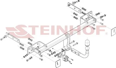 Produktbild von Z547130 Anhängerkupplung passend für MERCEDES CLA 2013-2019 starr