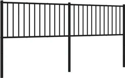 Produktbild von vidaXL Ersatz-Kopfteil Metall Schwarz 200 cm
