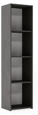 Zdjęcie produktu dla Regał kolumnowy LONI 160x40 cm szary z 4 otwartymi półkami
