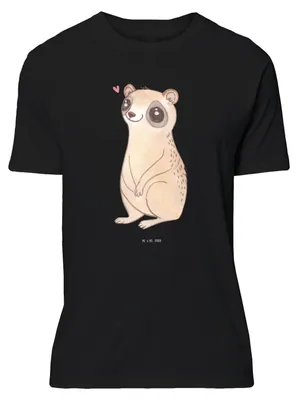 Produktbild von Mr. & Mrs. Panda Tshirt Plumplori Glücklich - Schwarz - Geschenk, Lustige Sprüche, Glück, Statement-Shirt, Shirt, S T-Shirt, Niedlich, mit Spruch