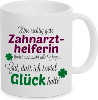 Produktbild von TassenKing Tasse - Eine gute Zahnarzthelferin... - Tasse - Kaffeebecher - Tasse mit Spruch