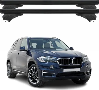 Immagine prodotto di Portapacchi Menabo per BMW X5 F15 2013-2018 in alluminio nero, 2 pezzi
