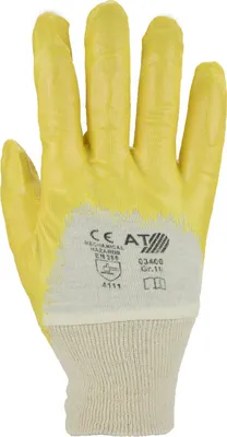Produktbild von ASATEX Handschuh, Nitril, Gr. 10, gelb 12 Stk