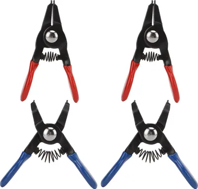 Obrázok produktu pre 4PCS Mini Snap Ring Pliher Set Universal Metal Spring Loaded for Internal External Circlip