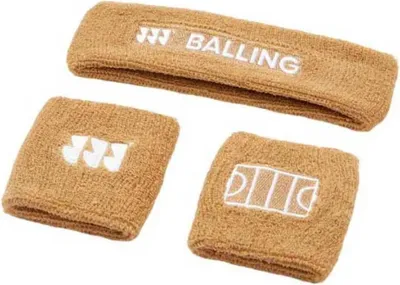 Image de Balling Set de bandeaux transpirants Marron Hommes,Femmes Marron One Size
