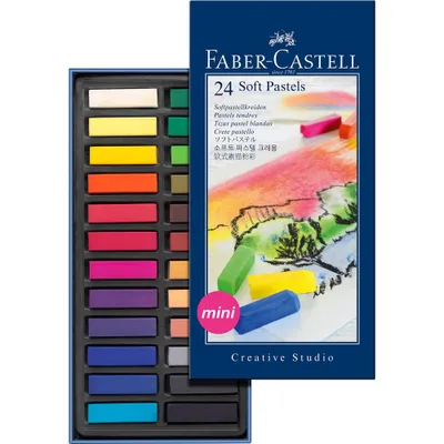 Zdjęcie produktu dla Faber-Castell 128224 Sucha kredka pastelowa wielokolorowa 24 szt