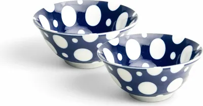 Produktbild von Japan-Bowls ASIATICA | Schalen Porzellan 15cm 2er Set Mitani Shizuku
