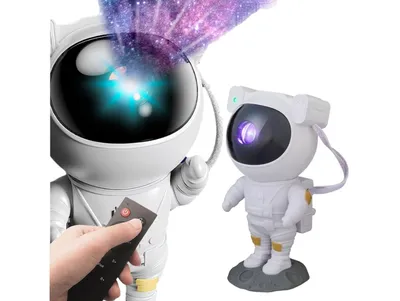 Zdjęcie produktu dla Projektor Światła Gwiazd Led Astronuta Kosmonauta Lampka Nocna +Pilot