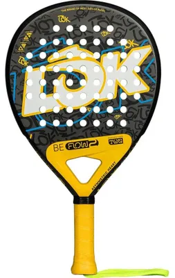 Image de Raquette de padel Lok Be Flow Yellow Gen2 2025, jaune, 360-375 g, jaune, 360-375 g
