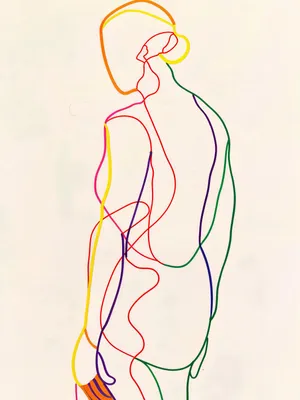 Produktbild von Plakat 30x40cm Regenbogenumriss