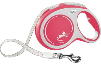 Produktbild von flexi COMFORT Gurt - rot - 8 m