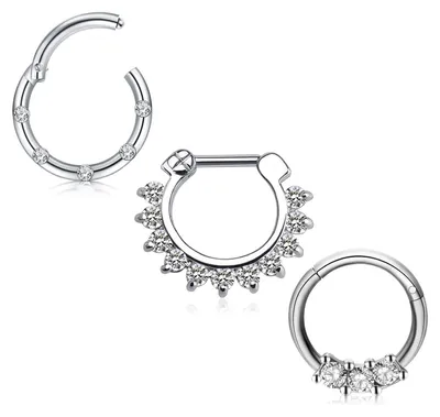 Produktbild von Rostfreier Stahl Clicker Piercing - Nase, Septum, Ohr