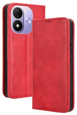 Produktbild von Xiaomi Redmi Note 17 4G / 5G Hülle - Coverup Vintage Style Klapphülle - Rot