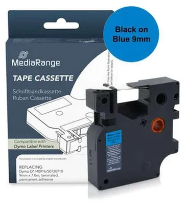 Produktbild von MediaRange Schriftbandka. Dymo D1/40916/S0720710 9mmx7m sw