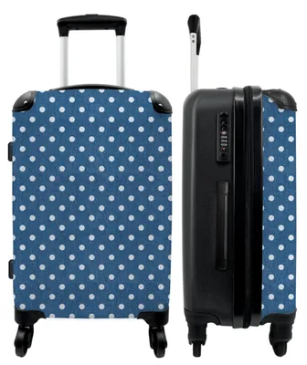 Produktbild von Mittelgroßer Koffer mit Punkten Design und 4 Rädern