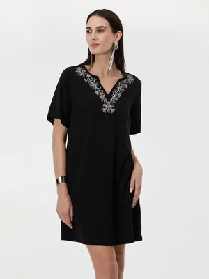 Produktbild von Orsay Schwarzes knielanges Damenkleid 34